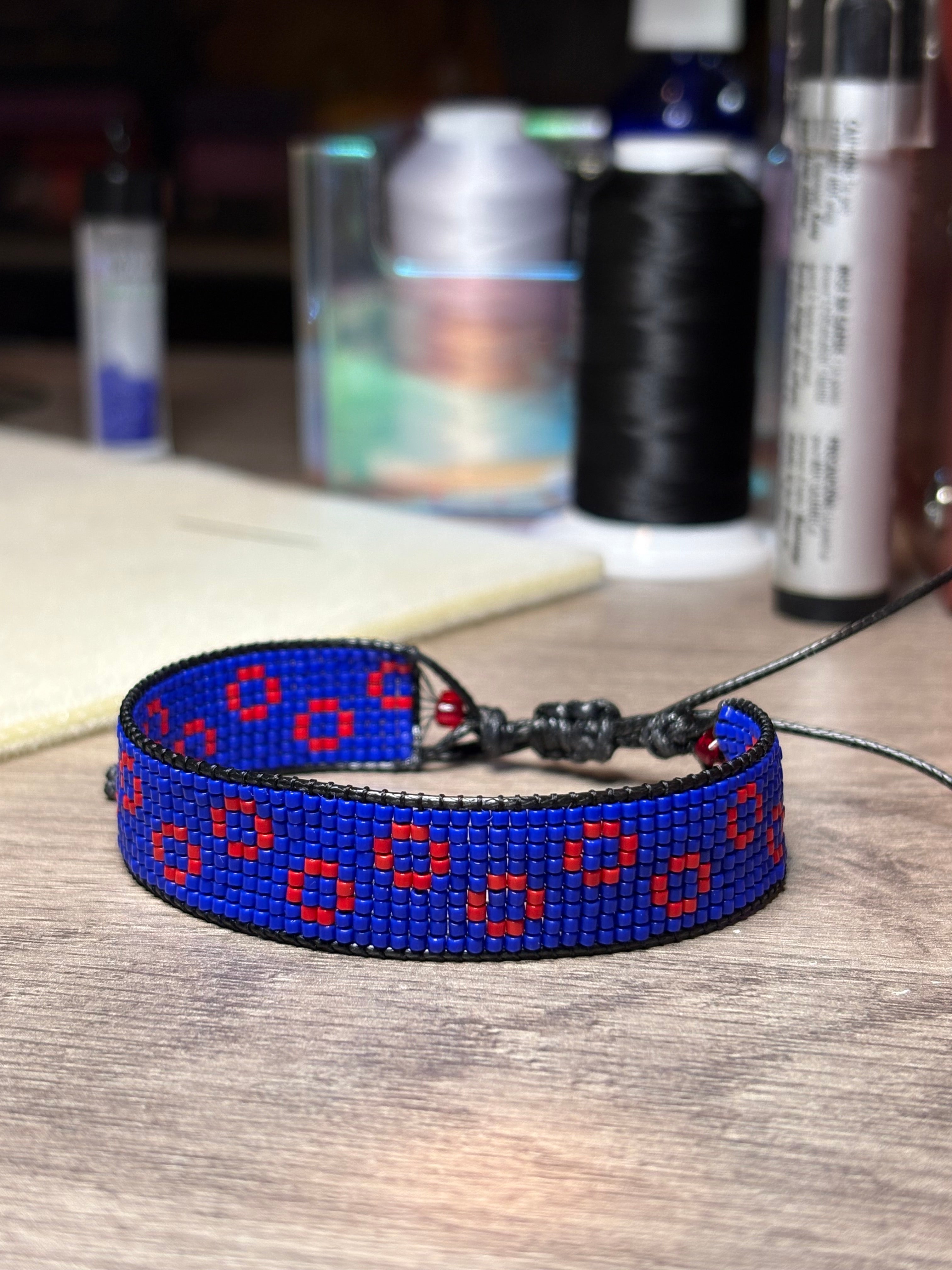 Phish Donut beaded bracelet